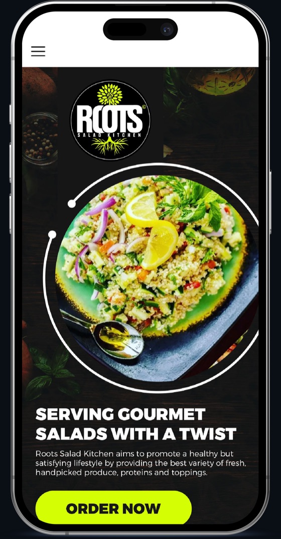 Roots Salad Kitchen mobile app